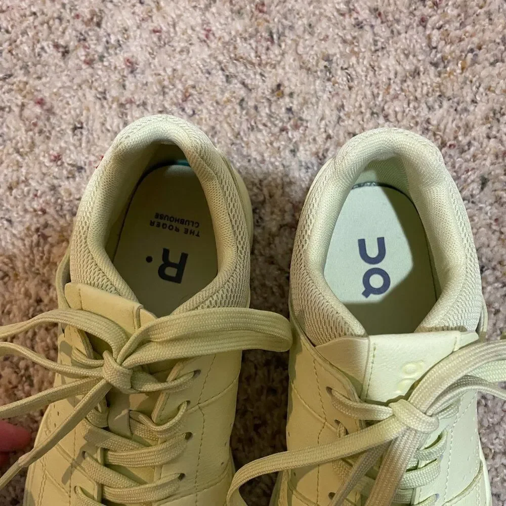 On Running Women's Size 7.5 The Roger Clubhouse Trainers Sneakers Bright Yellow - Picture 13 of 13